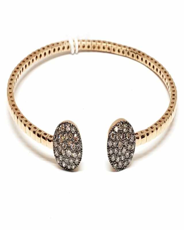 18K Rose Gold Bracelet with Cognac Diamonds